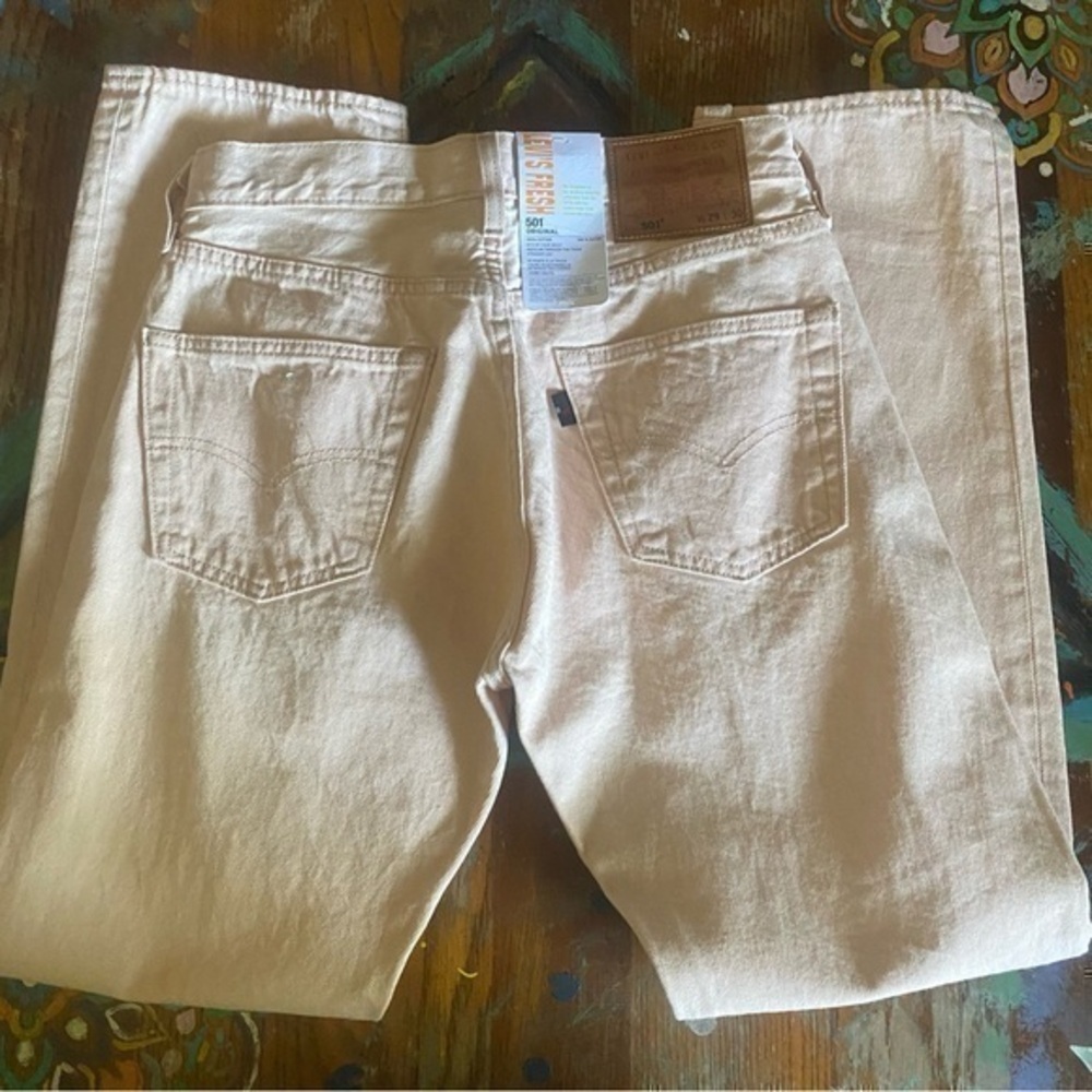 NWT Levi's Men's 501 Straight Leg Jeans Pink Size 29 x 30